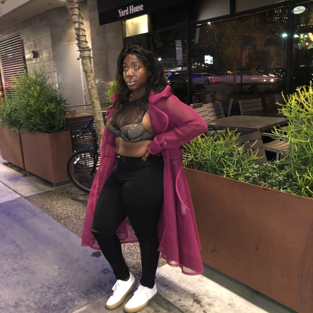Pink coat